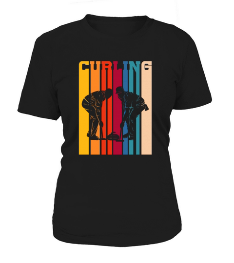 Curling Retro Vintage Women's T-Shirt