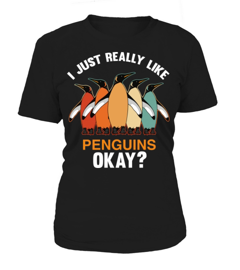 I Just Really Like Penguins Ok Penguin Vintage Women's T-Shirt