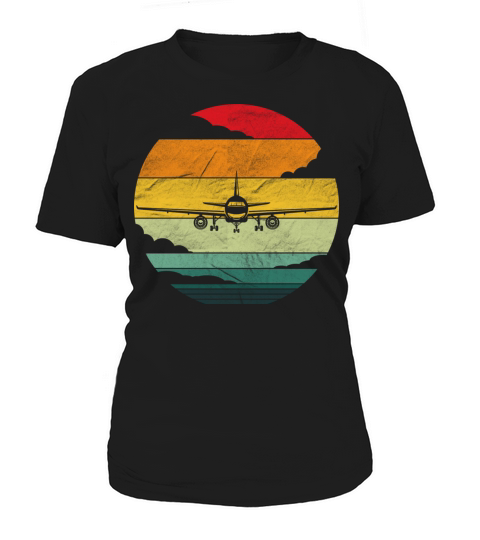 Retro Vintage Airplane Design Pilot Women's T-Shirt