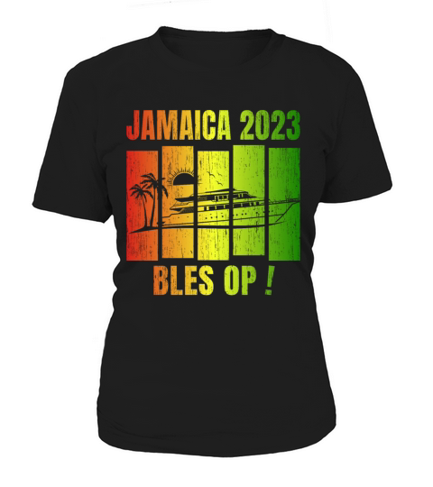 Retro Vintage Jamaica Family Vacation Cruise 2023 Women's T-Shirt