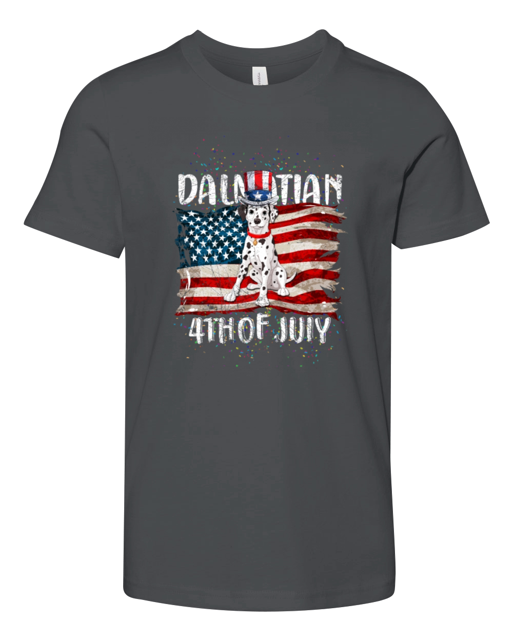 4th of july dalmatian awareness day shirt Youth Unisex Jersey Tee