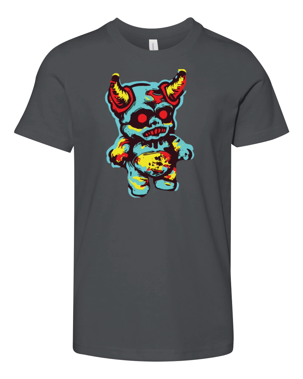 Horror Scary Bear Halloween Hellfire Hugs Youth Unisex Jersey Tee