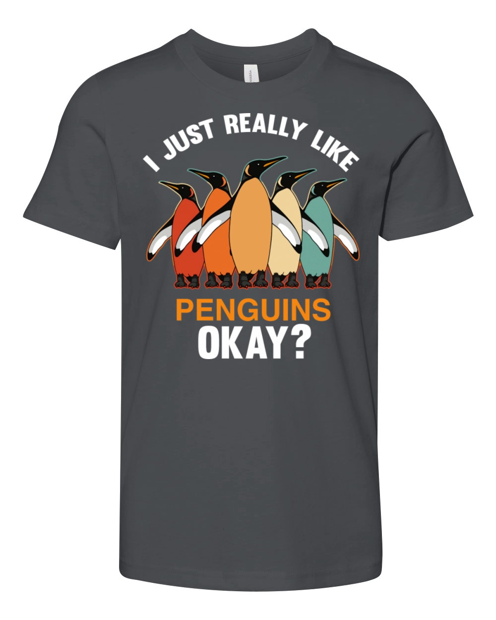 I Just Really Like Penguins Ok Penguin Vintage Youth Unisex Jersey Tee