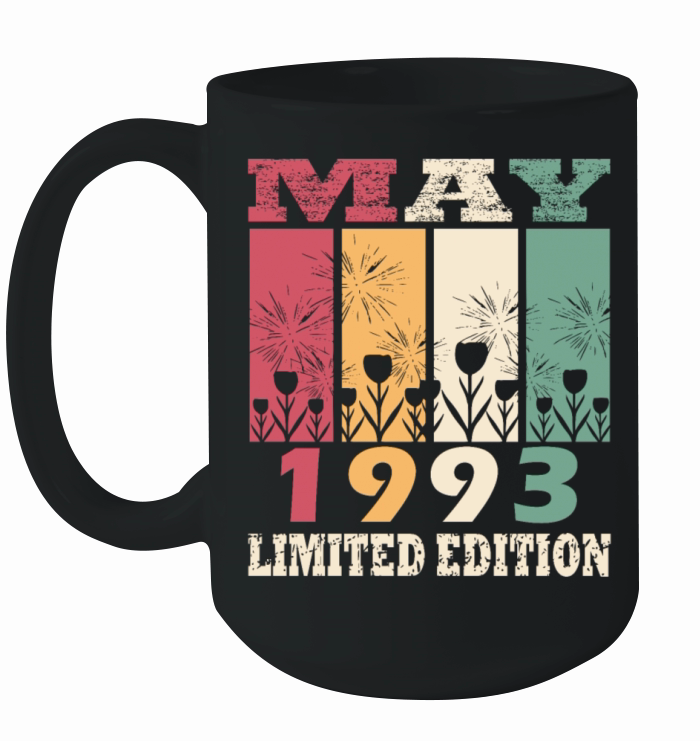 30th Birthday Vintage May 1993 Made in 1993 Ceramic Mug