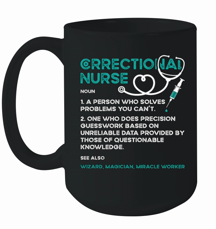 Correctional Nurse A Person Who Solves Thin Silver Ceramic Mug
