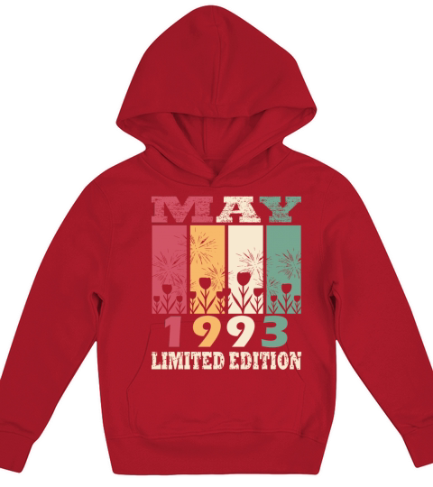 30th Birthday Vintage May 1993 Made in 1993 Kids Hoodie