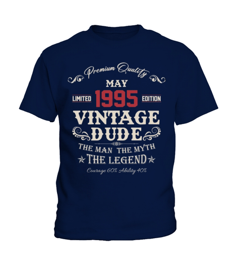 May 1995 Vintage Birthday Present Kids T-Shirt