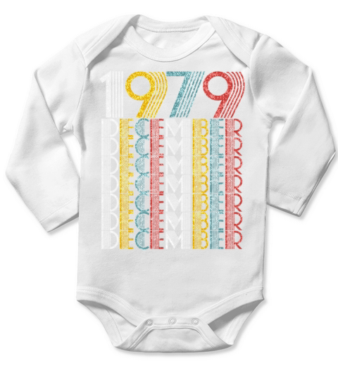 Vintage December 1979 Birthday Gifts Long Sleeve Baby One-Piece