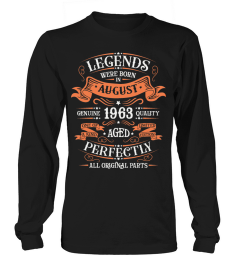 August 1963 Vintage Long sleeved Unisex