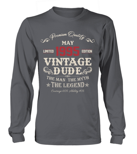 May 1995 Vintage Birthday Present Long sleeved Unisex