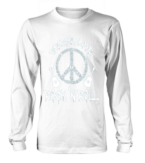 Peace Love and Rock and Roll Tee Long sleeved Unisex