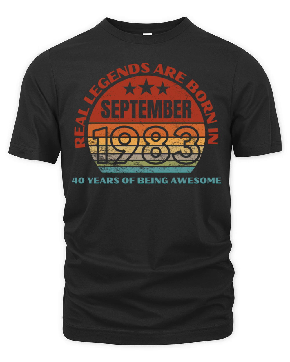 Real Legends Are Born In September 1983 40 Years Organic Unisex T-shirt