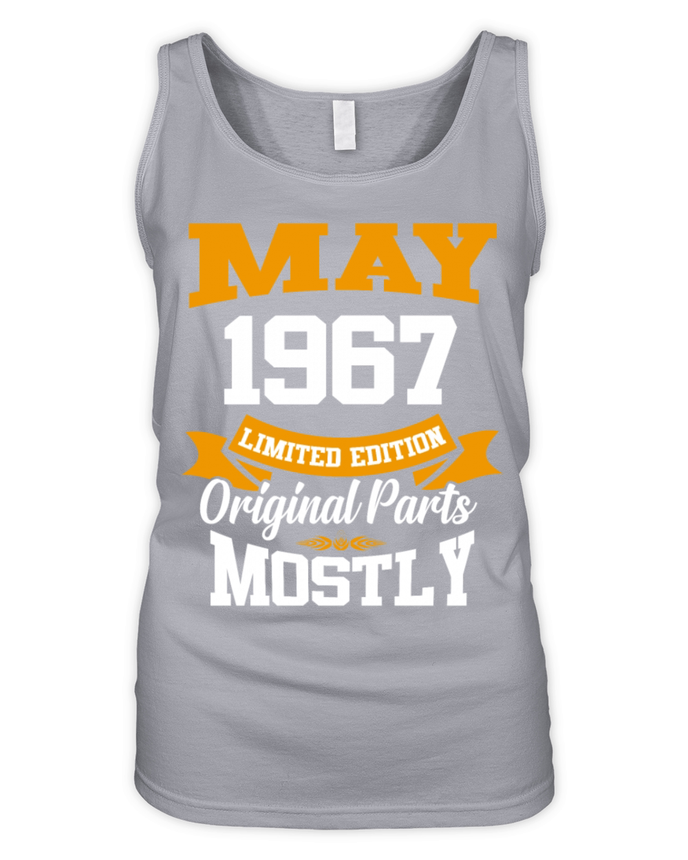 May 1967 Vintage Birthday Present Organic Women's Tank Top