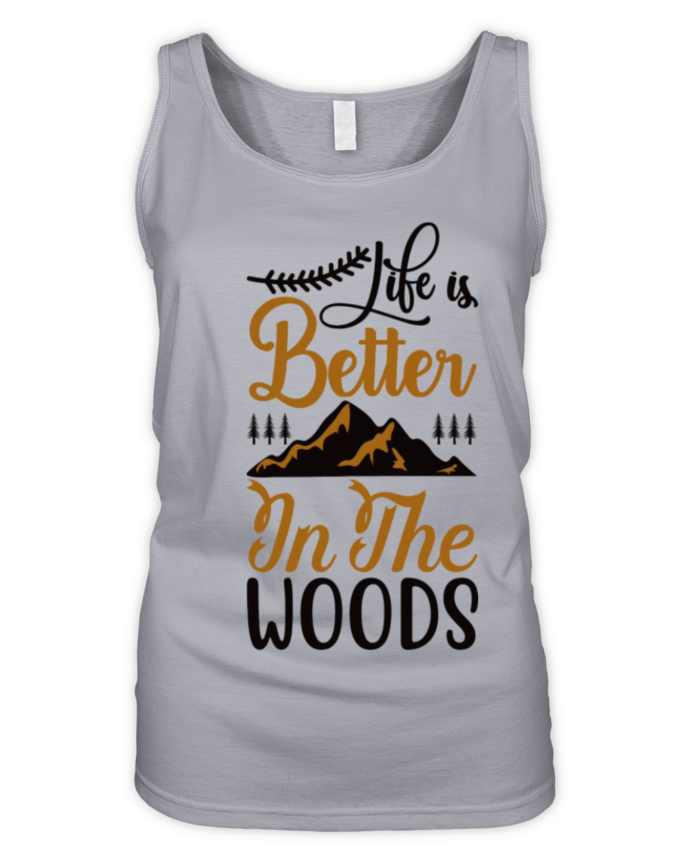Mountain Lettering Organic Women's Tank Top