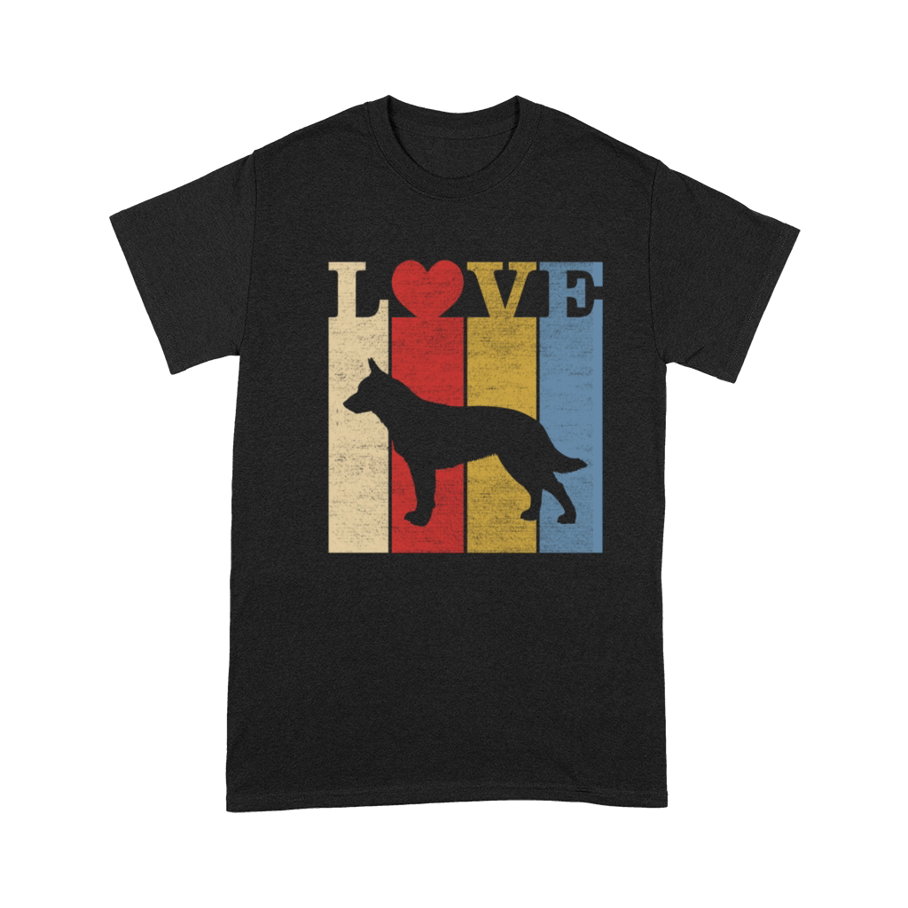 Retro Love Australian Cattle Dog Vintage Gift Premium T-shirt