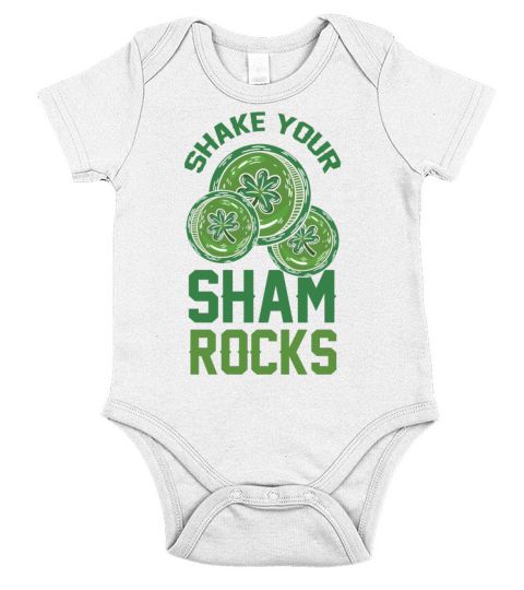 Funny Irish Saint Patricks Day Shake Your Short Sleeve Baby One-Piece