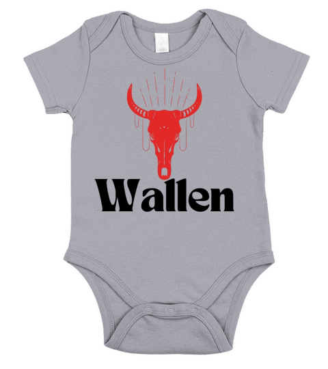 Vintage morgan wallen For Men women Gift bull head Short Sleeve Baby One-Piece