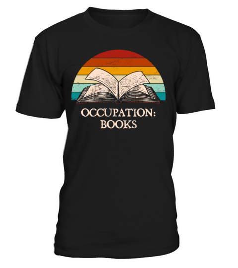 Occupation Books Funny Book Lover Humor Bookworm H T-Shirt Unisex