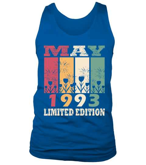 30th Birthday Vintage May 1993 Made in 1993 Tank Top Unisex