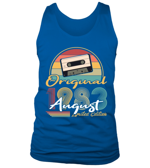 40th birthday august 1983 original 1983 Tank Top Unisex