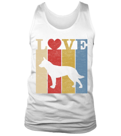 Retro Love Australian Cattle Dog Vintage Gift Tank Top Unisex