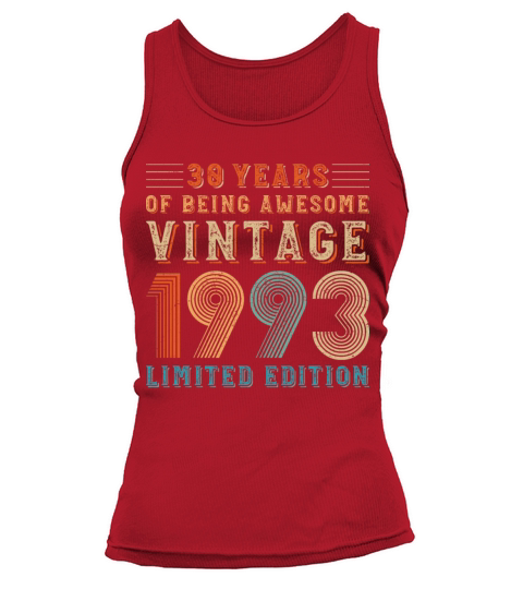 30 years of being awesome vintage 1993 limited edi Tank top Woman