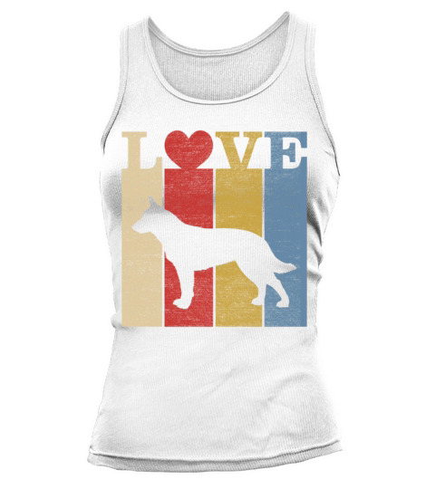 Retro Love Australian Cattle Dog Vintage Gift Tank top Woman