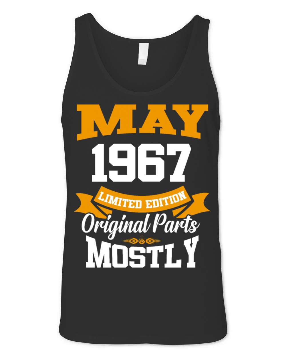 May 1967 Vintage Birthday Present Unisex Jersey Tank