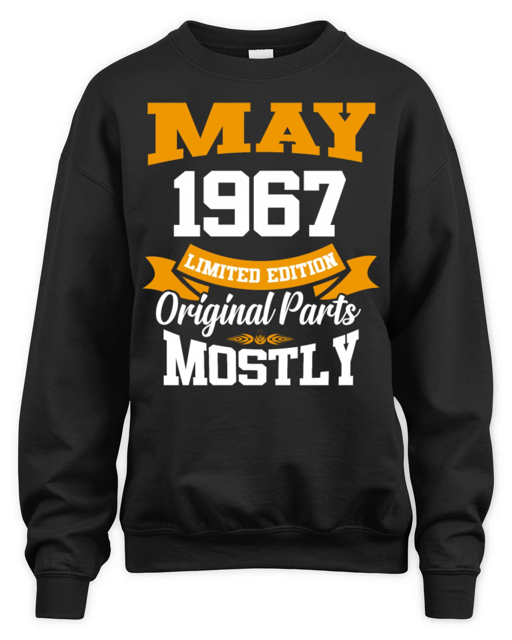 May 1967 Vintage Birthday Present Unisex Premium Crewneck Sweatshirt