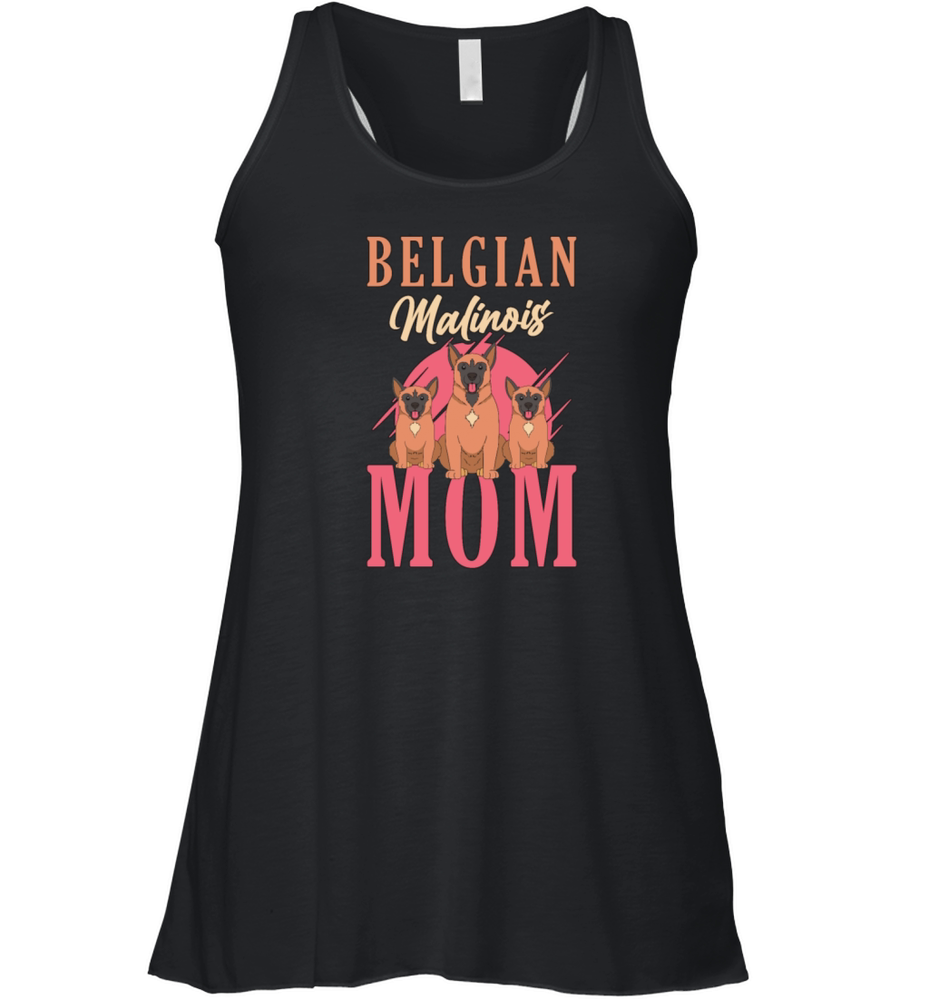 Belgian Malinois Mom Police Dog Belgian Shepherd Women's Flowy Tank Top