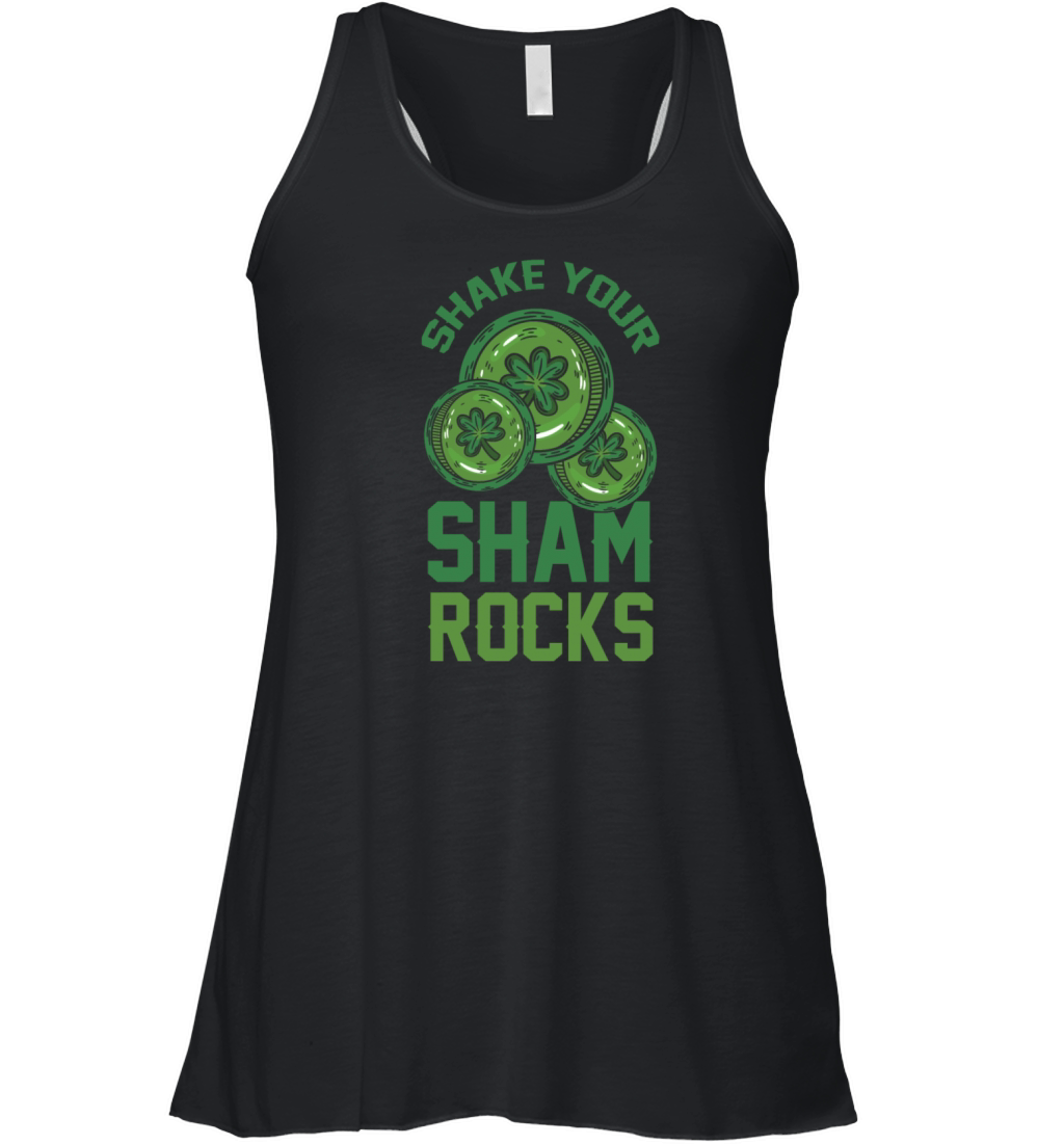Funny Irish Saint Patricks Day Shake Your Women's Flowy Tank Top