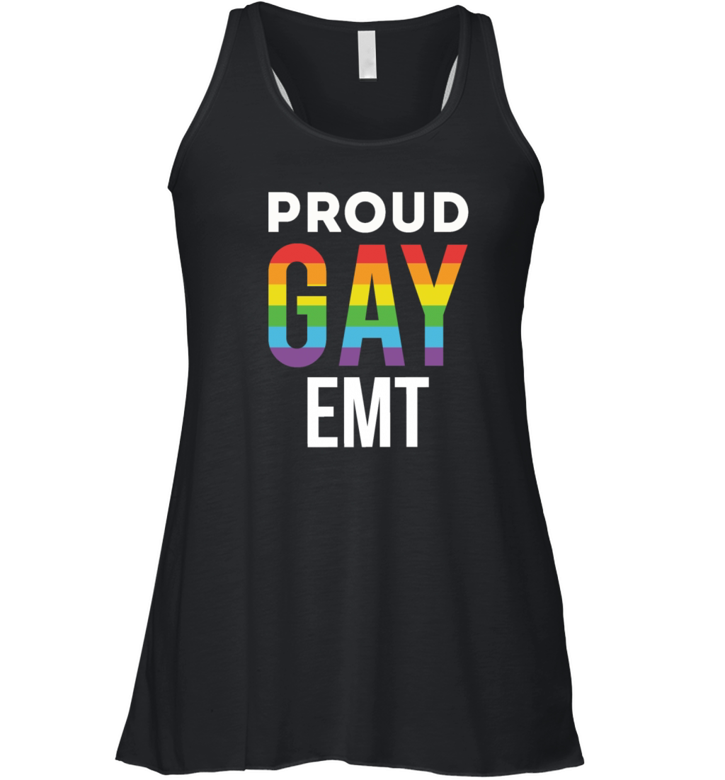 Proud Gay EMT Emergency Medical Technician Women's Flowy Tank Top
