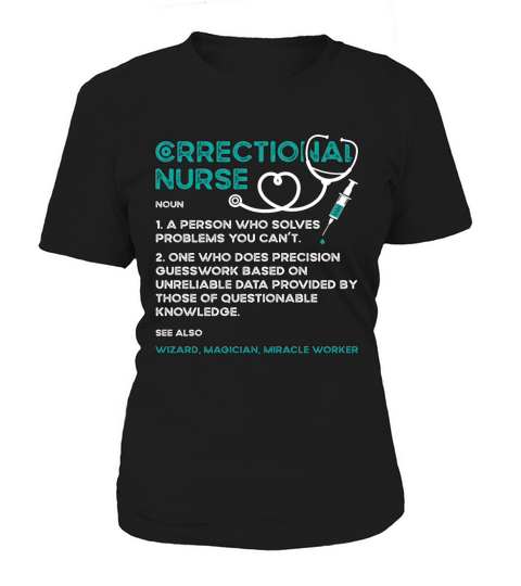 Correctional Nurse A Person Who Solves Thin Silver Women's T-Shirt