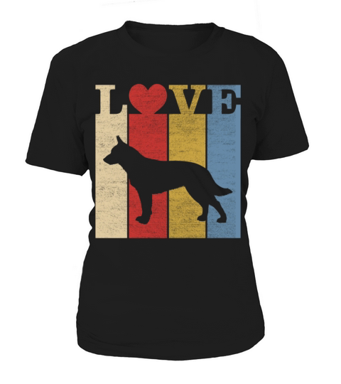 Retro Love Australian Cattle Dog Vintage Gift Women's T-Shirt