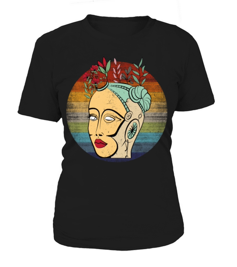 Robot Head Flowers Women's T-Shirt