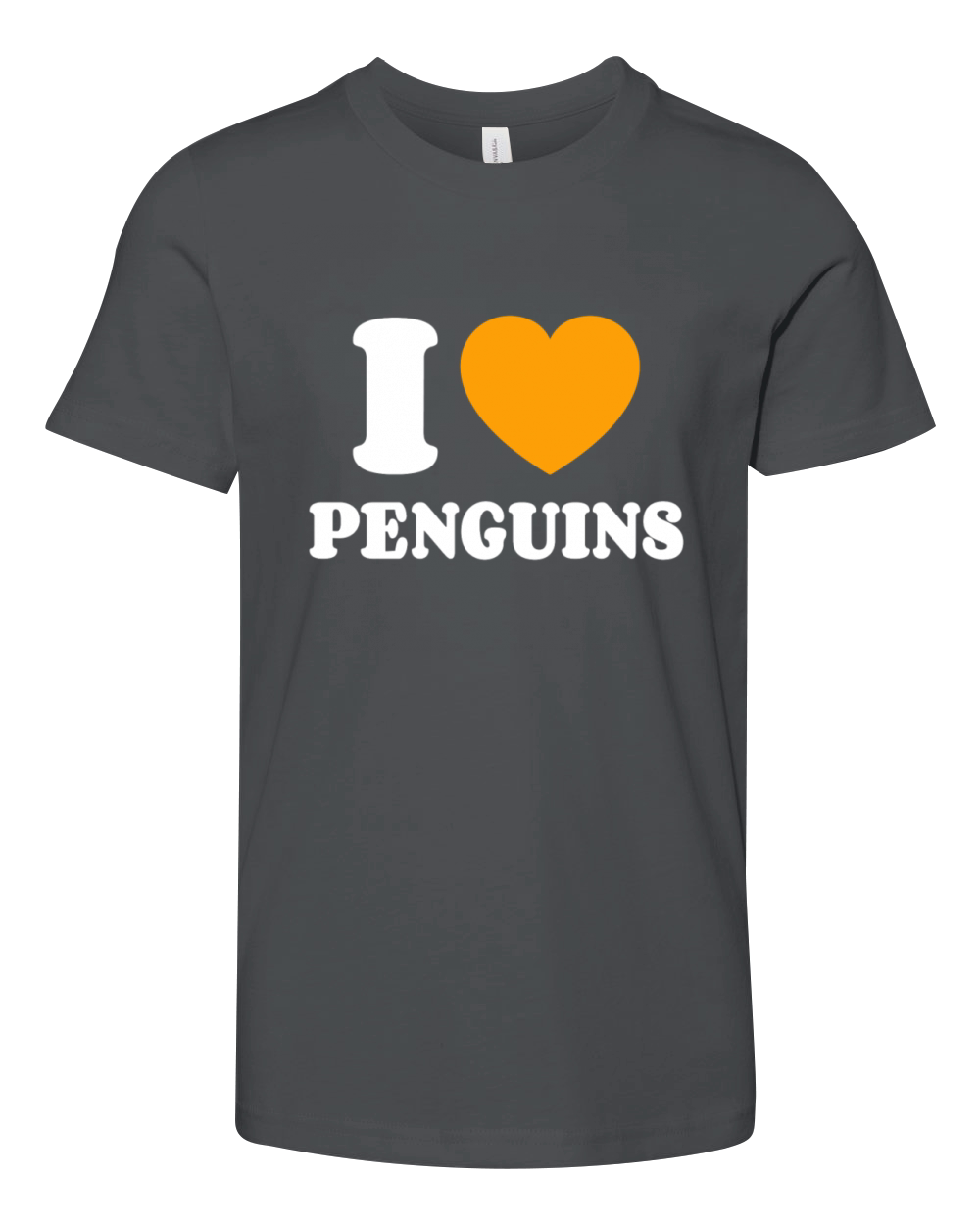 I Love Penguins Youth Unisex Jersey Tee