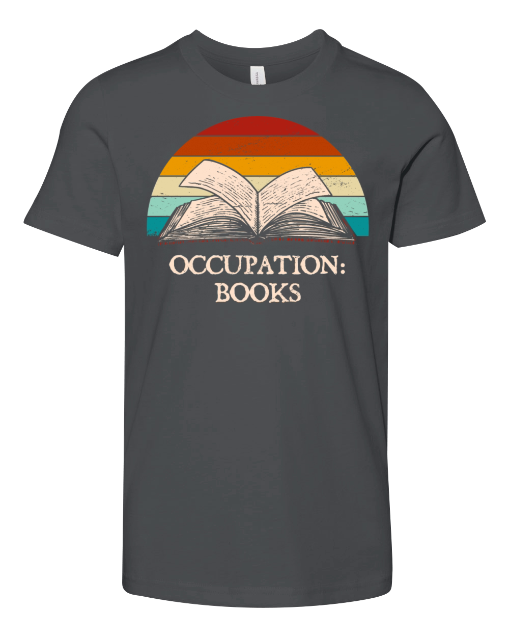 Occupation Books Funny Book Lover Humor Bookworm H Youth Unisex Jersey Tee