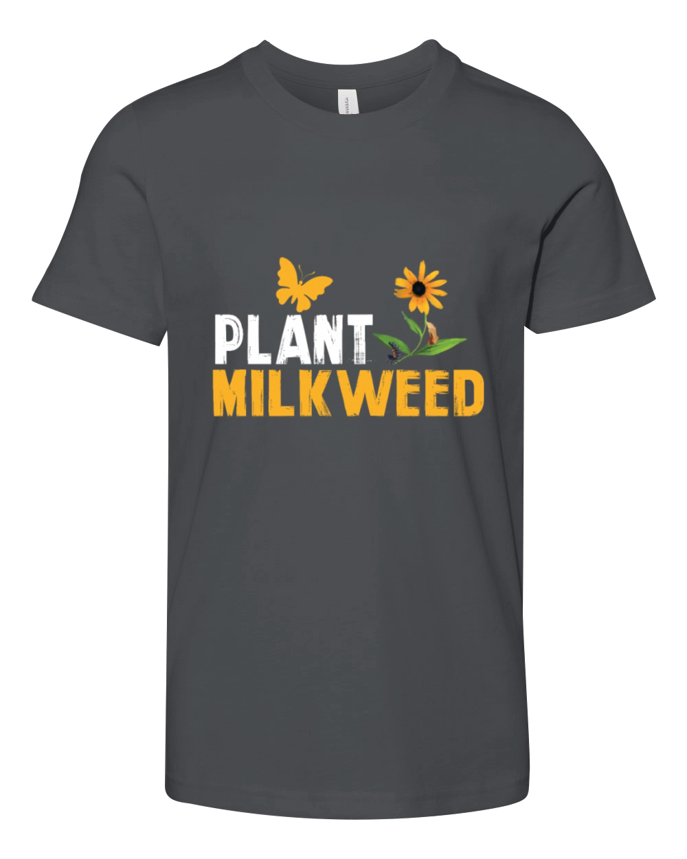 Plant Milkweed Butterfly Lepidopterist Youth Unisex Jersey Tee