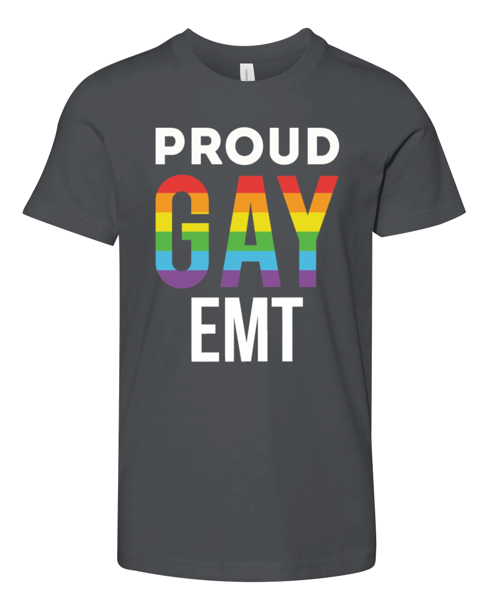 Proud Gay EMT Emergency Medical Technician Youth Unisex Jersey Tee