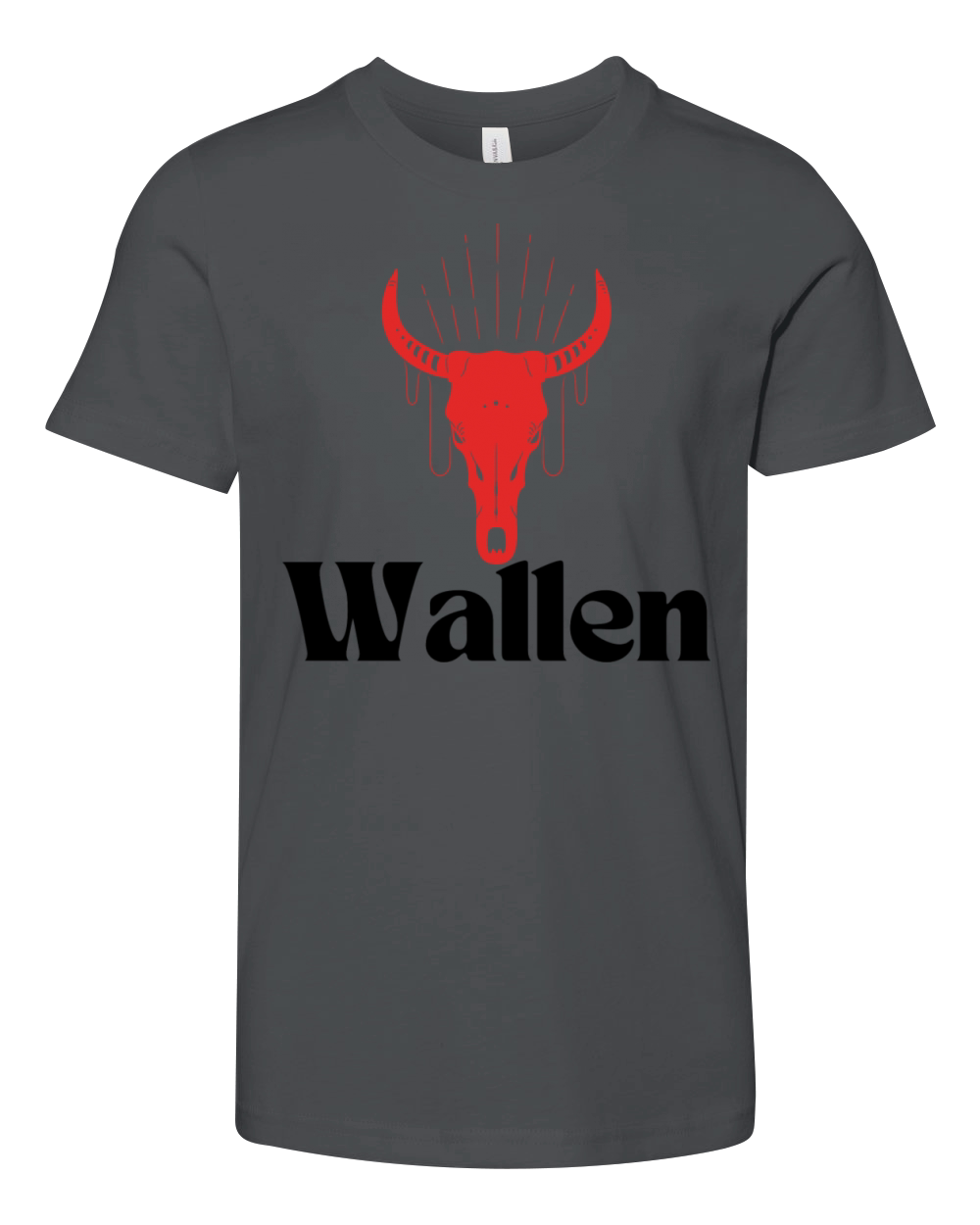 Vintage morgan wallen For Men women Gift bull head Youth Unisex Jersey Tee