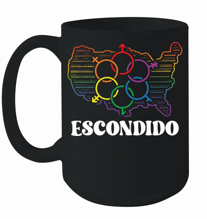Escondido Pride Month Pride Flag LGBT Community LG Ceramic Mug