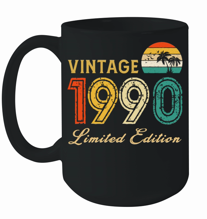 Vintage 1990 Limited Edition Made In 1990 Birthday Ceramic Mug