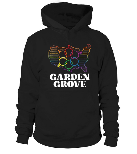 Garden Grove Pride Flag Pride Month LGBTQ Flag Hoodie Unisex