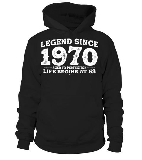 Vintage 1970 Shirt for Men Women 53 Year Old 53rd Hoodie Unisex