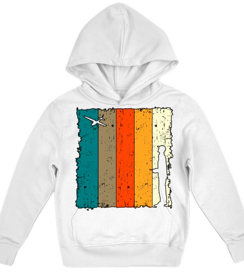 Remote Control Pilot Retro Vintage Shirt Kids Hoodie