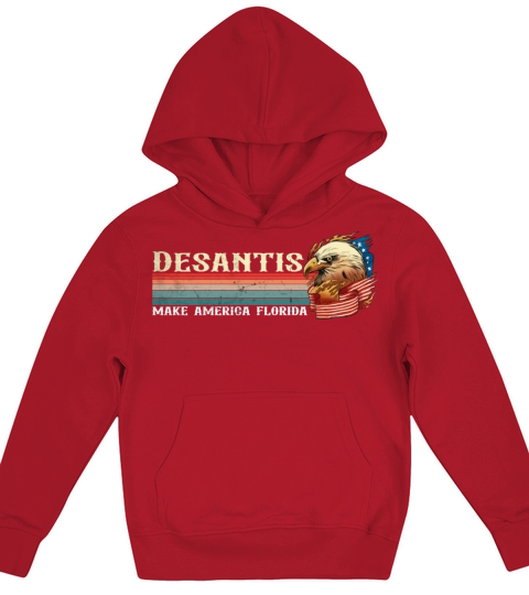 Vintage Distressed Desantis 2024 Election Kids Hoodie