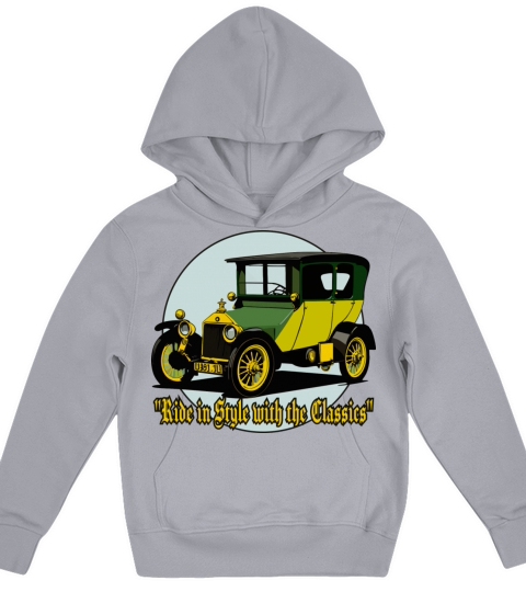 Vintage Retro Classic Cars Kids Hoodie