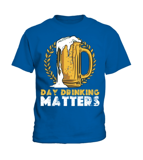Day Drinking Matters Vintage Glass Of Beer Kids T-Shirt