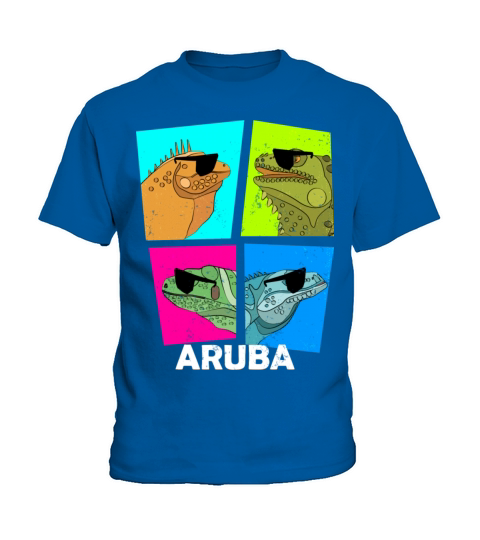 Funny Lizard Netherlands Holiday Aruba Kids T-Shirt