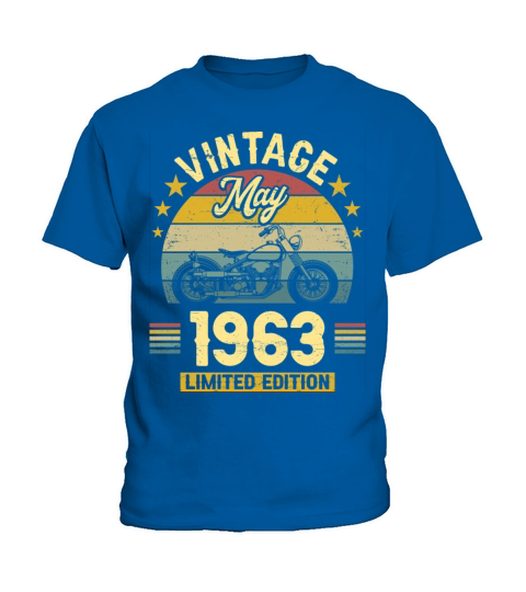 May 1963 60 Years Old Vintage 60th Birthday Kids T-Shirt